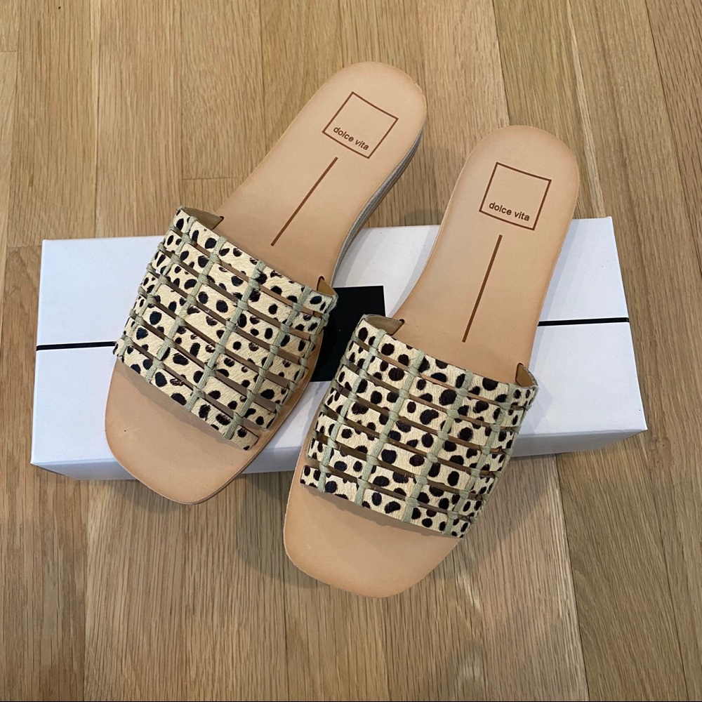 NEW Dolce Vita Colson Square Toe Slide Sandal 7.5